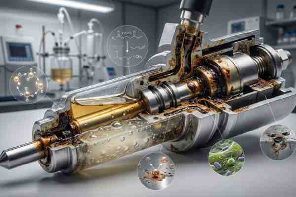 Injector Deposits (IDID) in a B7 Diesel: The Influence of Water, FAME and Biofilm